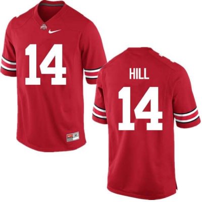 NCAA Ohio State Buckeyes Men's #14 KJ Hill Red Nike Football College Jersey YNE5645YD